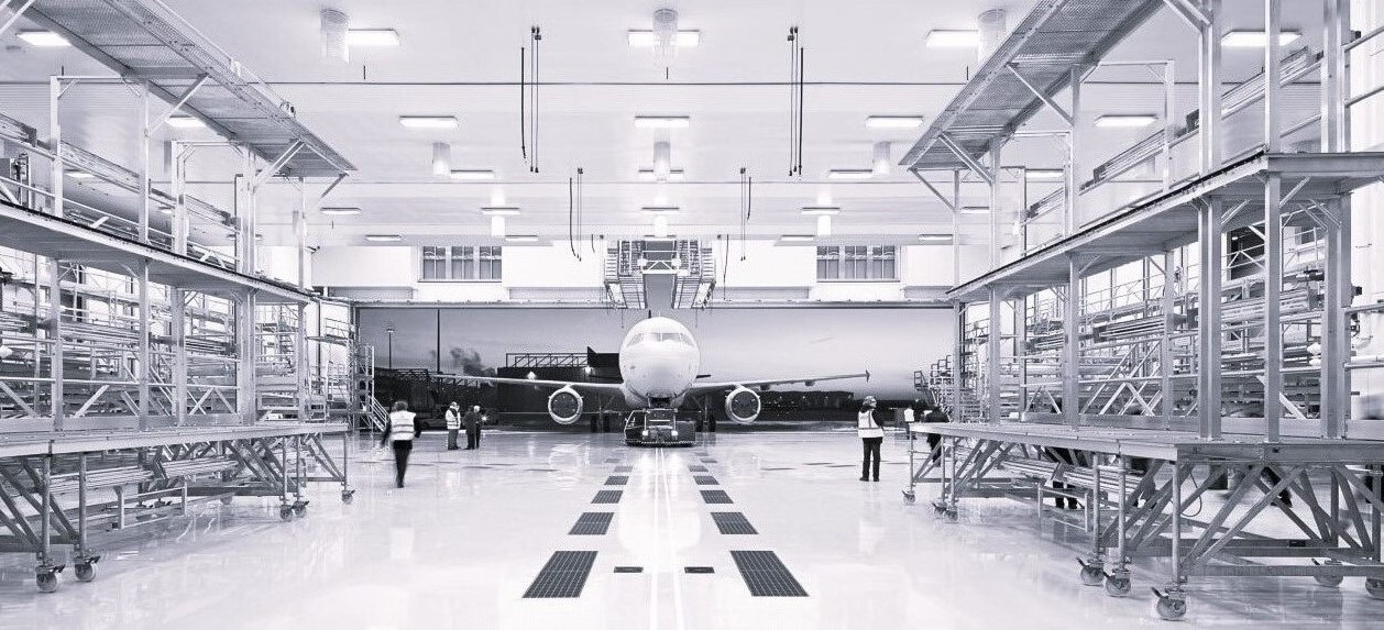 Flugzeugwartungsdocks