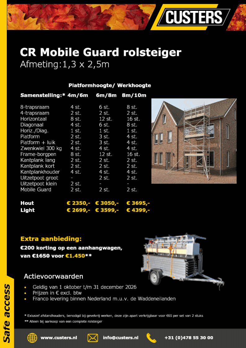 De Custers® CR Collectie ‎‎ ‎ ‎‎ ‎ ‎ ‎ ‎ ‎ Topkwaliteit voor een topprijs!
